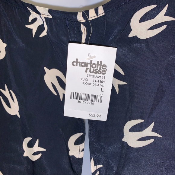 NWT Blouse with Open back slit - Picture 3 of 4